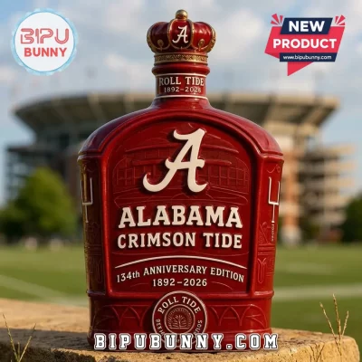 Alabama Crimson Tide 134th Anniversary 1892-2026 Whiskey Bottle Decanter