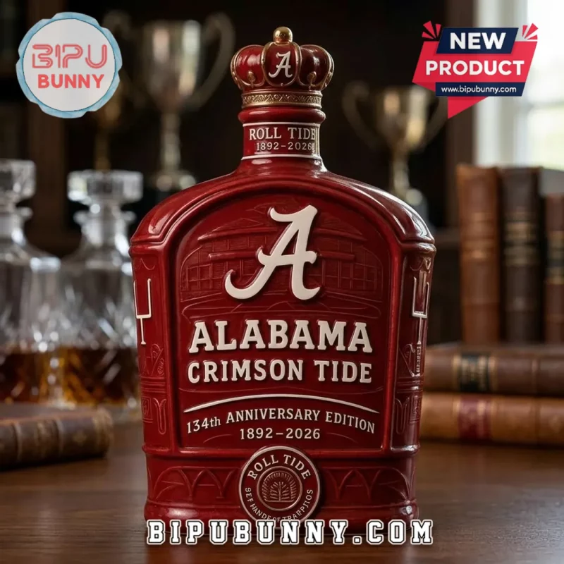 Alabama Crimson Tide 134th Anniversary 1892-2026 Whiskey Bottle ...