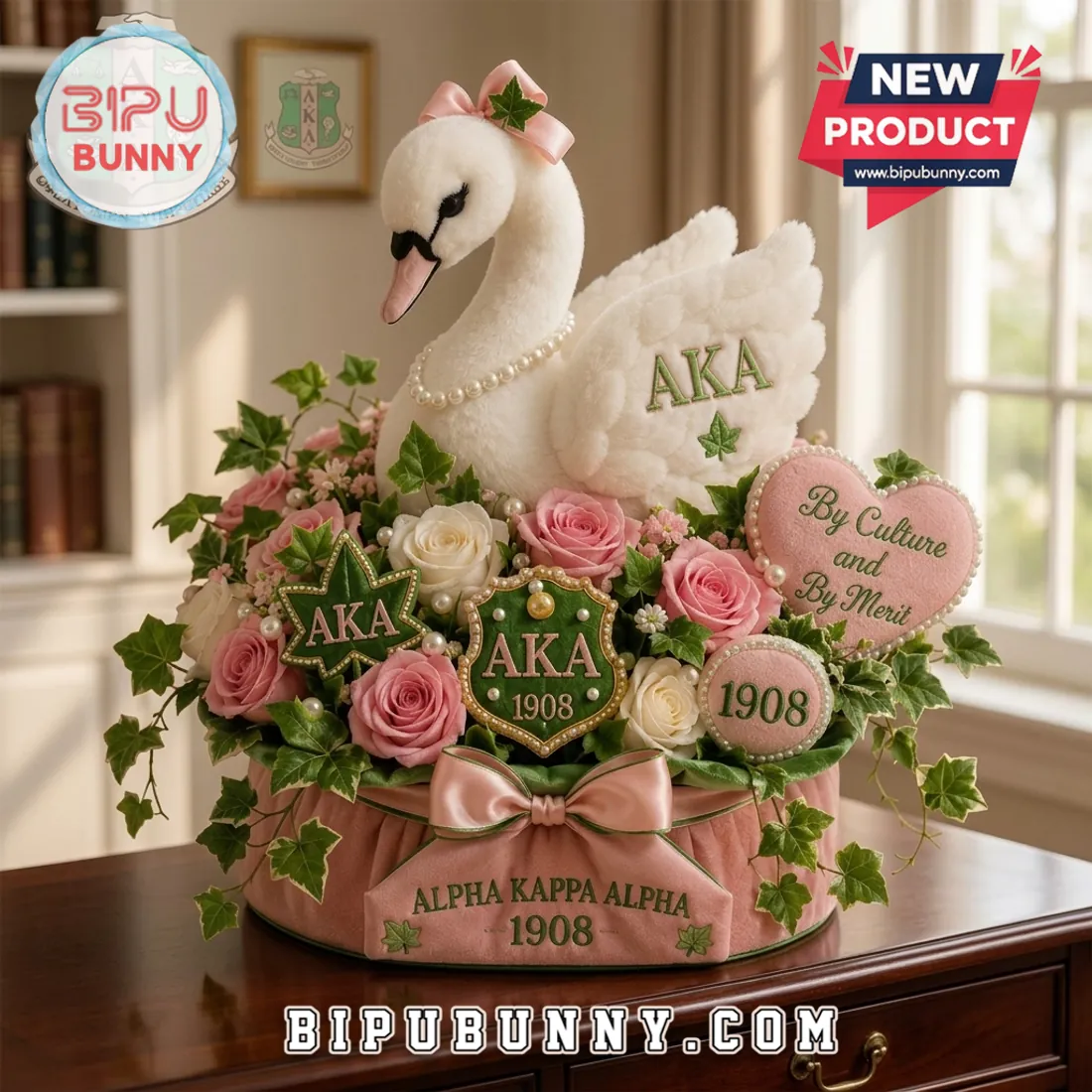 Alpha Kappa Alpha 1908 Luxurious Plush Pillow Alpha Kappa Alpha 1908 Luxurious Plush Pillow