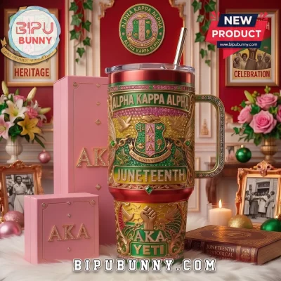 Alpha Kappa Alpha x Juneteenth Heritage 40oz Handle Tumbler