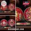 Two Arsenal FC commemorative coins featuring Premier League trophy and players with text Champions and Winners 2025/26!