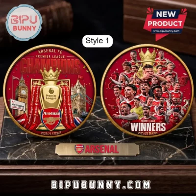 Arsenal FC 2025/26 Premier League Winners Collector Coin