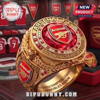 Arsenal F.C. 2026 UEFA Champions League Invincibles Gold Championship Ring