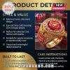Gold Arsenal FC championship ring with red central gem, team crest, and text Arsenal 2026 UEFA Champions League Invincibles!