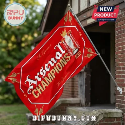 Arsenal FC Premier League Champions 2025-2026 House Flag