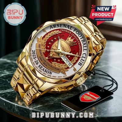 Arsenal FC Premier League Champions 2025-26 Quartz Watch
