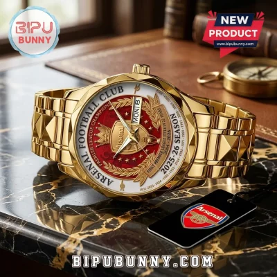 Arsenal FC Premier League Champions 2025-26 Quartz Watch