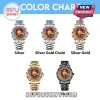 Arsenal Football Club metal watches with red crests in silver, gold, and black finishes for Arsenal fans!