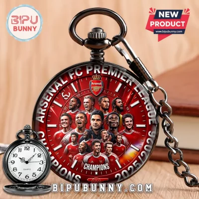 Arsenal FC Premier League Champions 2025/2026 Pocket Watch
