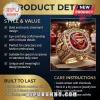 Gold championship ring for Arsenal FC with red gemstone featuring team logo and Premier League Champions text!