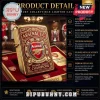 Gold Arsenal FC lighter case with red enamel crest and Premier League Champions text in a luxury velvet display box!