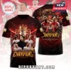Arsenal FC Premier League Champions 2025 26 black and red graphic t-shirt with players and trophy collage!