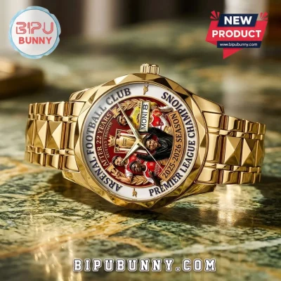 Arsenal Football Club Premier League Champions 2025-2026 Quartz Watch