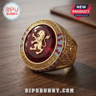Aston Villa FC 2026 Europa League Champions Gold Ring Aston Villa FC 2026 Europa League Champions Gold Ring