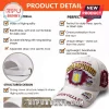 White distressed baseball cap with Aston Villa Europa League Champions embroidery and red patch detail!