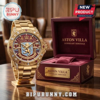 Aston Villa FC Lionheart Heritage Limited Edition Men’s Gold Watch