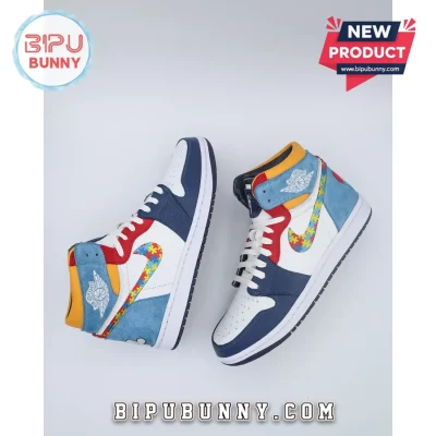 Autism Awareness Air Jordan 1 High-Top Sneakers