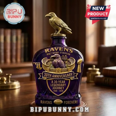 Baltimore Ravens 30th Anniversary M&T Bank Stadium Whiskey Decanter