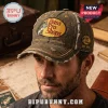Distressed olive green Bass Pro Shops baseball cap with leaping bass logo and text Your Adventure Starts Here!