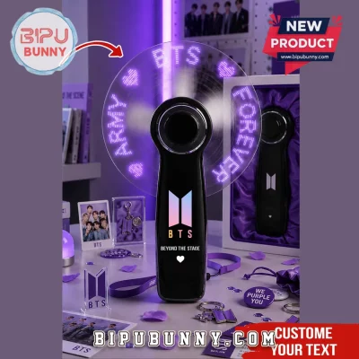BTS ARMY K-Pop Fandom LED Hand Fan