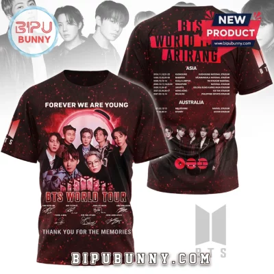 BTS World Tour Arirang Forever We Are Young Shirt