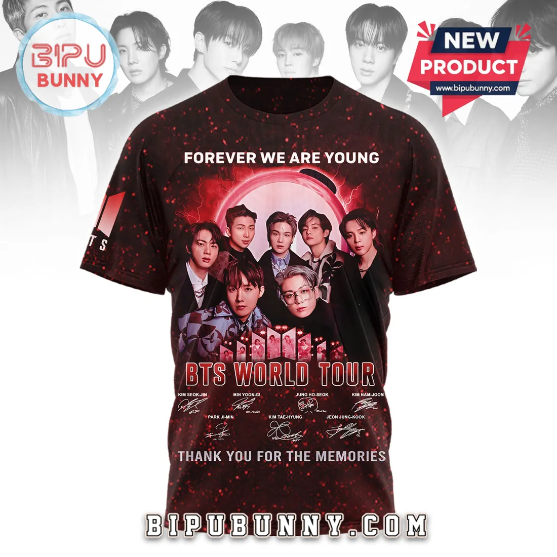 BTS World Tour Arirang Forever We Are Young Shirt BTS World Tour Arirang Forever We Are Young Shirt