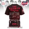 Black and red BTS World Tour Arirang concert tour t-shirt with tour dates and locations listed on the back!
