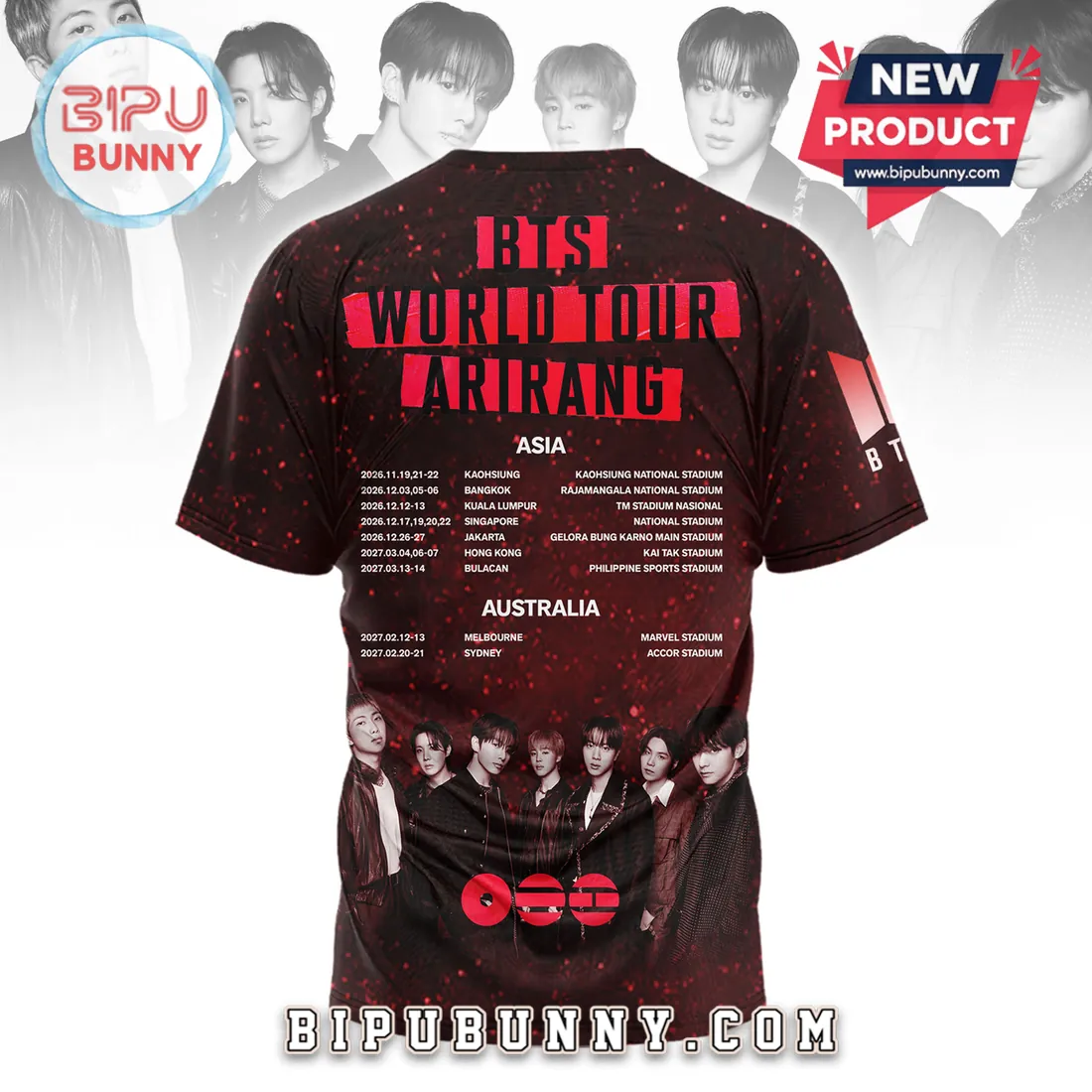 BTS World Tour Arirang Forever We Are Young Shirt BTS World Tour Arirang Forever We Are Young Shirt