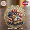 Gold coin with American flag, beaver in Uncle Sam hat, and text America 250th Anniversary 1776-2026 Freedom Unity Legacy!