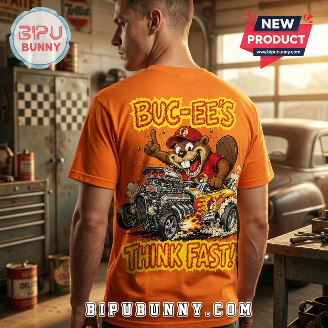 Buc-ee’s Hot Rod Racing Think Fast Limited Edition Shirt Buc-ee’s Hot Rod Racing Think Fast Limited Edition Shirt