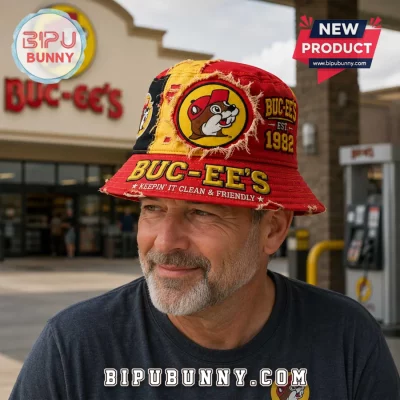 Buc-ee’s Keepin’ It Clean & Friendly Retro Patchwork Bucket Hat
