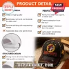 Distressed black baseball cap with Buc-ees beaver logo and Texas patch featuring red and yellow embroidery!