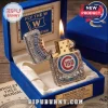 Ornate gold silver blue Zippo lighter with red gems,