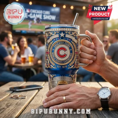 Chicago Cubs World Series Champions YETI Stanley Tumbler 40oz