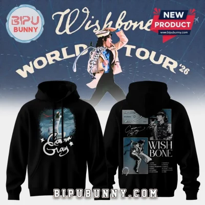 Conan Gray Wishbone World Tour Merchandise Black Hoodie