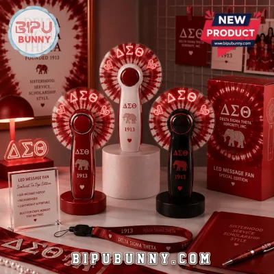 Delta Sigma Theta Customizable LED Hand Fan