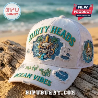 Dirty Heads Ocean Vibes Skull Octopus Distressed Baseball Cap