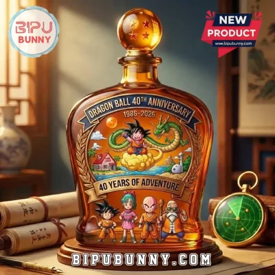 Dragon Ball 40th Anniversary 1986-2026 Glass Whiskey Decanter