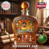 Dragon Ball 40th anniversary liquor bottle with Goku Shenron and characters printed in gold and retro anime style colors!