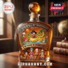 Dragon Ball 40th anniversary glass decanter featuring Goku, Bulma, Krillin, Master Roshi, and Shenron artwork!