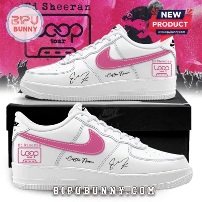 Ed Sheeran Loop Tour Signature Pink Nike Air Force 1 Sneakers