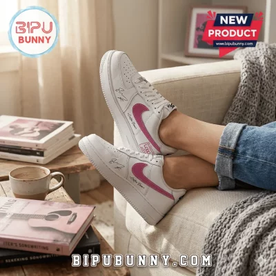 Ed Sheeran Loop Tour Signature Pink Nike Air Force 1 Sneakers