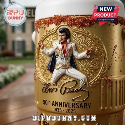 Elvis Presley 90th Anniversary Gold Commemorative Dugout Cooler Cup