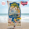 Beach towel with vintage Blue Hawaii movie poster print featuring Elvis Presley and palm trees on a white background!