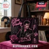 Black retro tote bag with neon pink Elvis Presley graphic, guitar, mic, rose, filmstrip photos. Text: The King of Rock 'n' Roll, FOREVER THE KING!