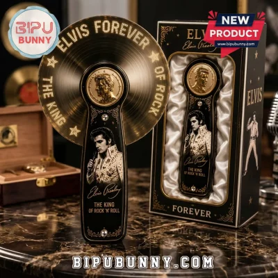 Elvis Presley The King of Rock ‘n’ Roll Personalized LED Hand Fan