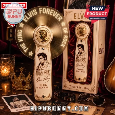Elvis Presley The King of Rock ‘n’ Roll Personalized LED Hand Fan