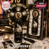 Black and gold retro Elvis Presley fan featuring a young Elvis, with 