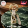 Gold white diamond microphone keychain with Elvis Presley bust! Ornate retro musical celebrity design!