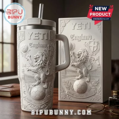England National Football YETI 40oz Handle Tumbler